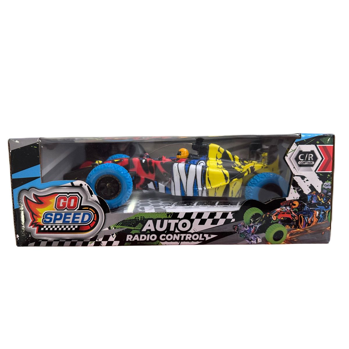Formula 1 Auto A Control Remoto Graffiti Con Luces Good Speed 55211 24x14x8 - Imagen 2