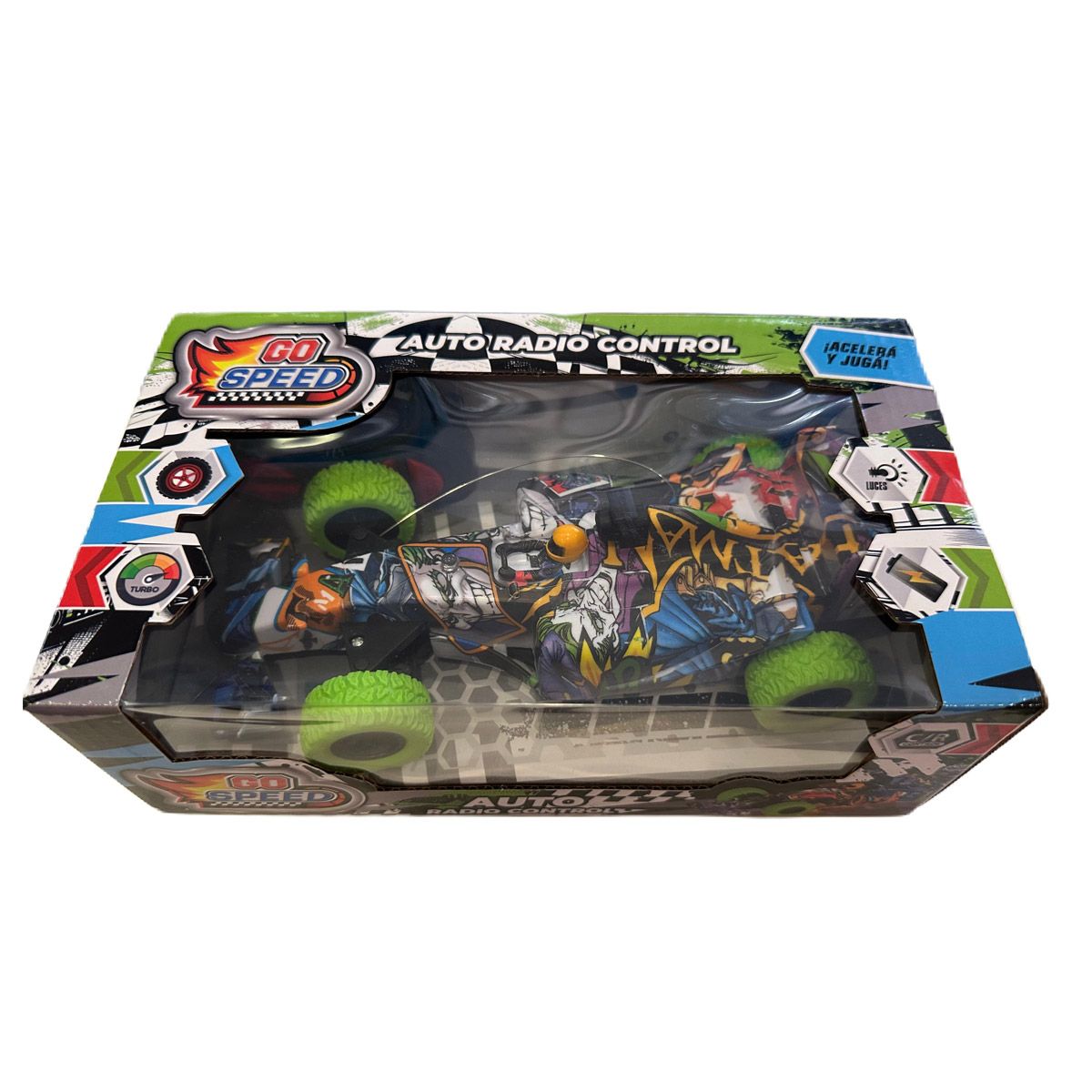 Formula 1 Auto A Control Remoto Graffiti Con Luces Good Speed 55211 24x14x8 - Imagen 3