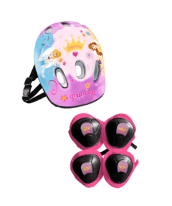 Monopatin Princesas Con Kit De Seguridad Disney 3 Ruedas Led 73 X 57 X 12 Cm - Imagen 2