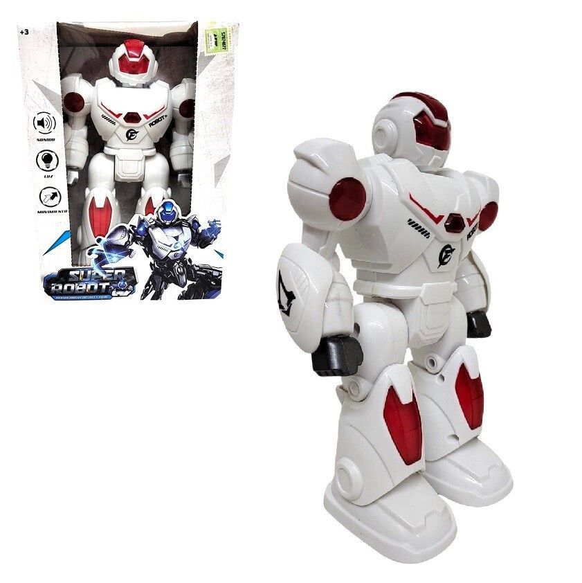 Robot Con Movimiento Luz Y Sonido Rojo 23x16x9 54941