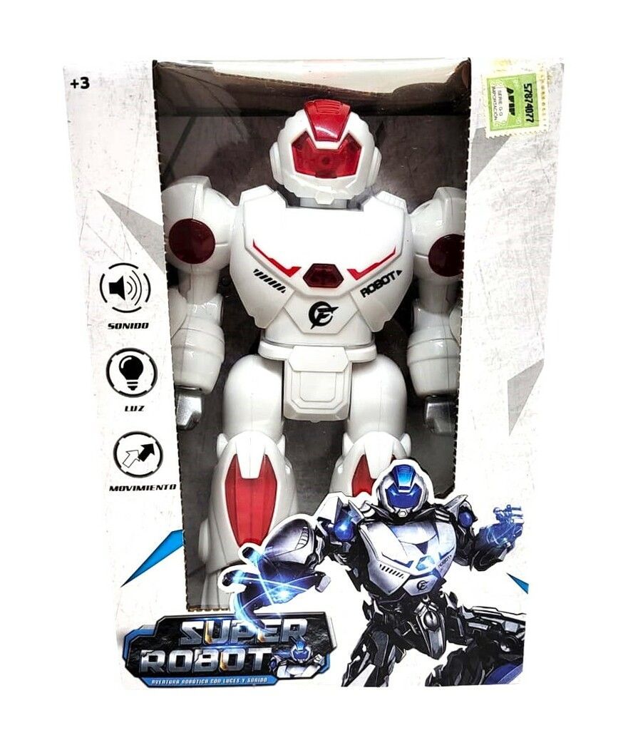 Robot Con Movimiento Luz Y Sonido Rojo 23x16x9 54941 - Imagen 3