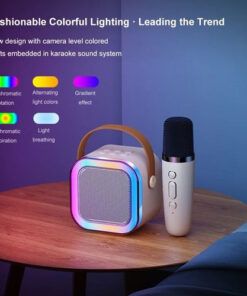 Parlante Karaoke Bluetooth Con 1 Microfono Colores varios - Imagen 3