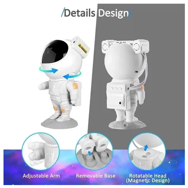 Lampara Proyector Astronauta con control remoto - Imagen 4