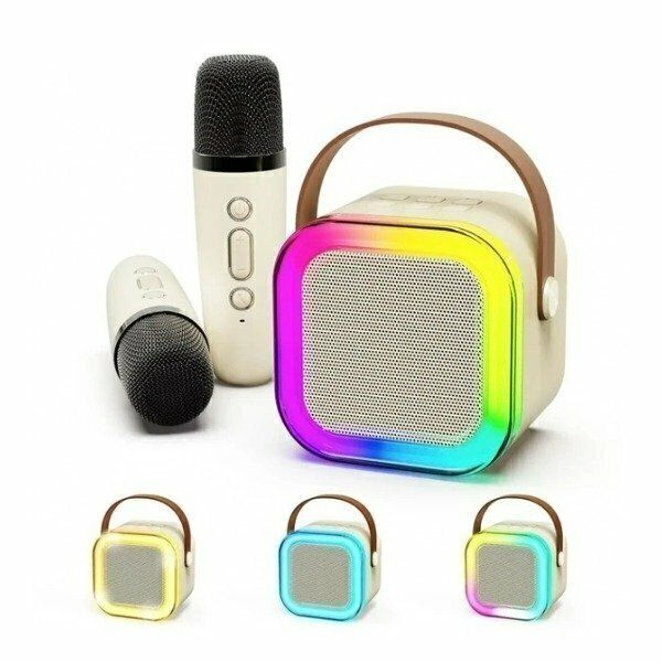 Parlante Karaoke Bluetooth Con 1 Microfono Colores varios