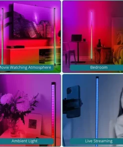 Lampara Led Esquina Rgb 104cm Con Control Remoto - Imagen 4