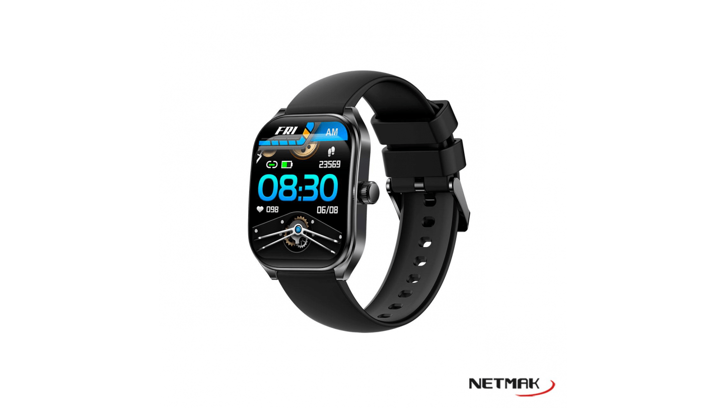 Reloj Pulsera Smartwatch Bt5.3 Dynamic Metalico Negro Netmak - Imagen 3