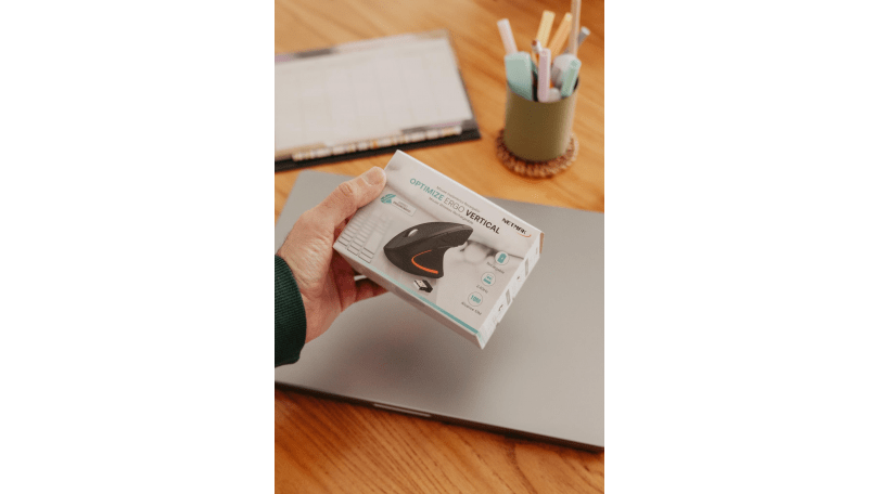 Mouse Inalambrico Vertical Recargable Ergo Netmak - Imagen 4