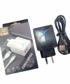 Pack X 20 Cargador 3.1 + 2 Usb Con Cable Desmontable Tipo C Time - Imagen 3