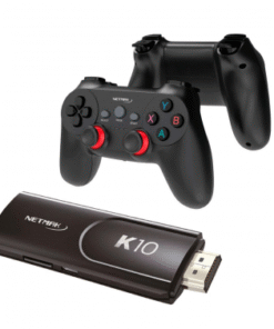 Consola Videojuegos HDMI 4K Con 2 Joysticks Inalámbricos K10 Negro Netmak - Imagen 2