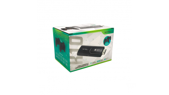 Consola Videojuegos HDMI 4K Con 2 Joysticks Inalámbricos K10 Negro Netmak - Imagen 4