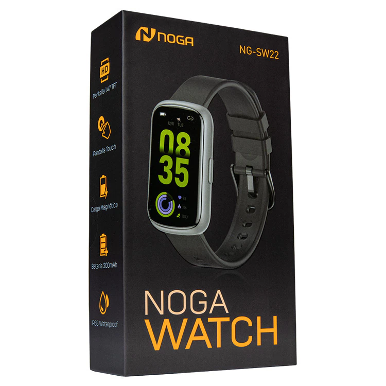 Reloj Smartwatch Sw22 Ip68 Negro Noga - Imagen 3