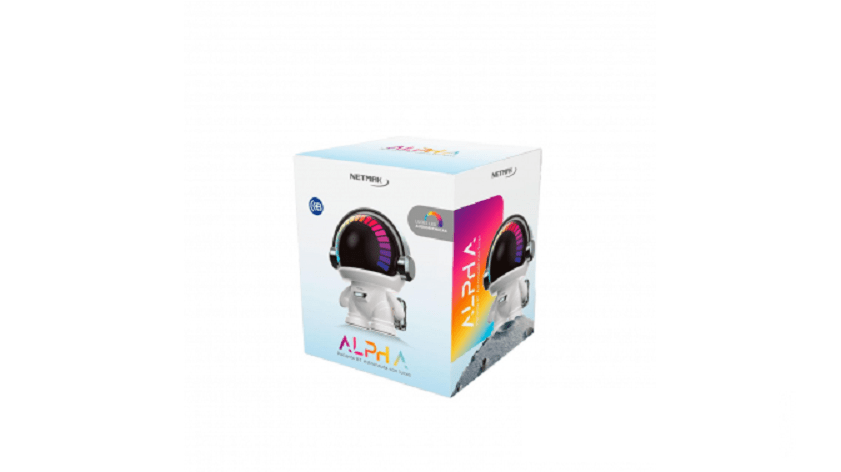 Parlante Bluetooth Robot Led Audiorítmico Alpha Netmak - Imagen 2