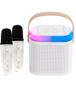 Parlante Bluetooth Led Karaoke Con 2 Micrófonos Molly Netmak