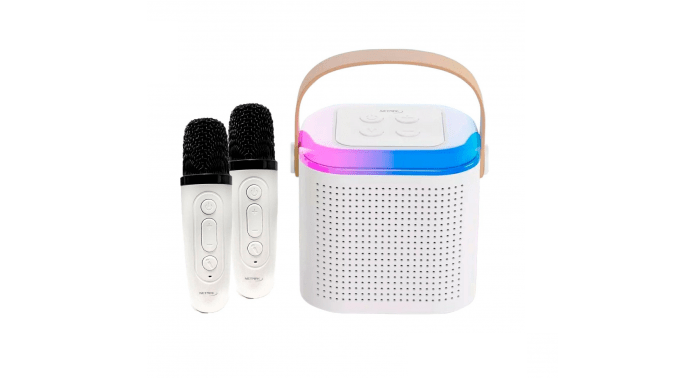 Parlante Bluetooth Led Karaoke Con 2 Micrófonos Molly Netmak