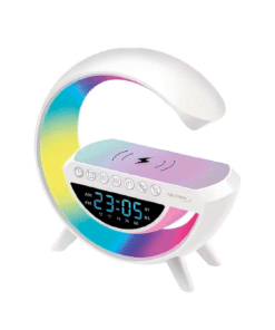 Parlante Bt Velador Led Reloj Despertador Forma G Dream 6 En 1 Netmak
