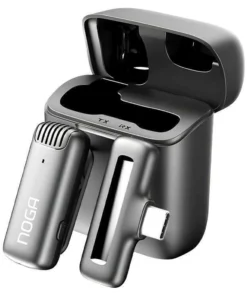 Microfono Inalambrico Para Celular Mi11 Tipo C Con Base De Carga Noga