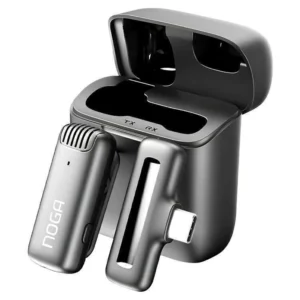 Microfono Inalambrico Para Celular Mi11 Tipo C Con Base De Carga Noga