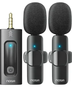 Microfono Inalambrico X 2 Para Celular M35s Plug 3.5 Noga