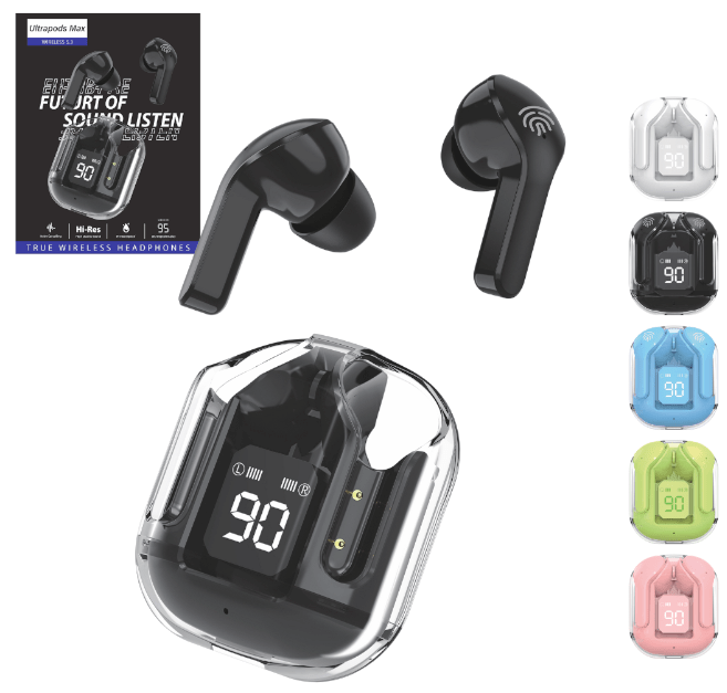 Auricular Bluetooth Ultrapod Transparente