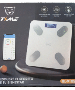 Balanza Personal 180Kg Cuadrada Con Bluetooth Time