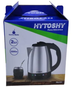 Pava Eléctrica Corte Mate Hytoshy 2L Acero Inoxidable - Imagen 3
