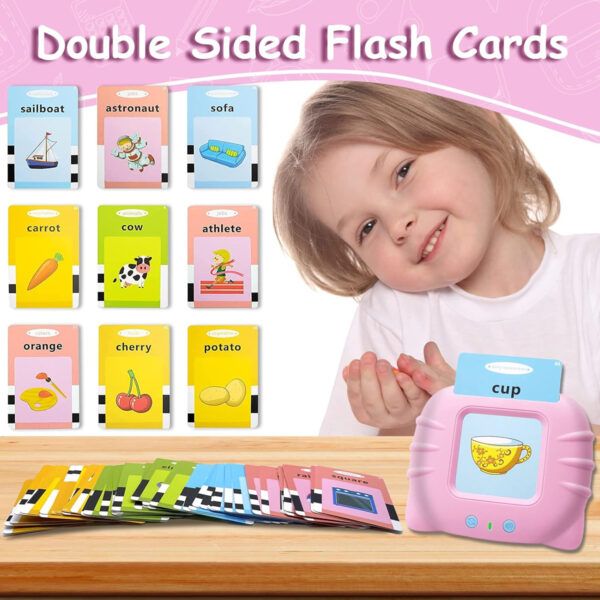 Lector Bilingue Tarjetas Interactivas Niños Ingles Español - Imagen 3