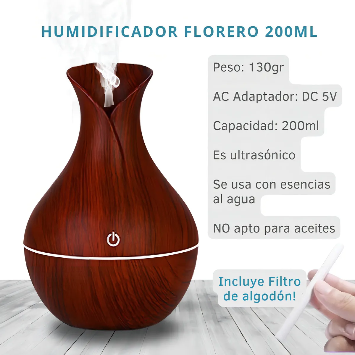 Humidificador Difusor Led 91081 - Imagen 4