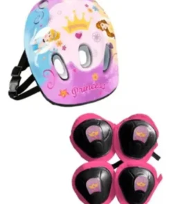 Kit Seguridad Con Casco + Protecciones Disney Princesas - Imagen 2