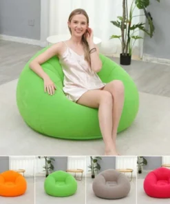 Sillón Puff Inflable Colores Con Inflador - Imagen 3