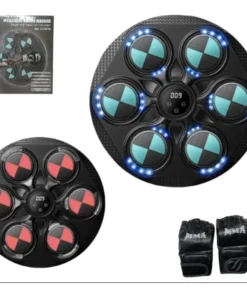 Tablero Para Boxeo Digital Luz Led 40Cm Y Guantes - Imagen 2