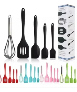 Set De Utensillos Silicona Para Cocina 6 Piezas Colores Varios