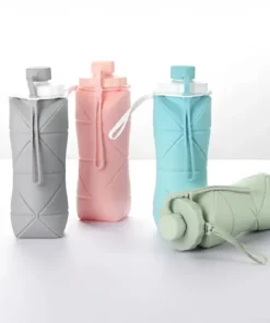 Botella De Silicona Plegable 600 Ml