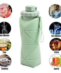 Botella De Silicona Plegable 600 Ml - Imagen 3