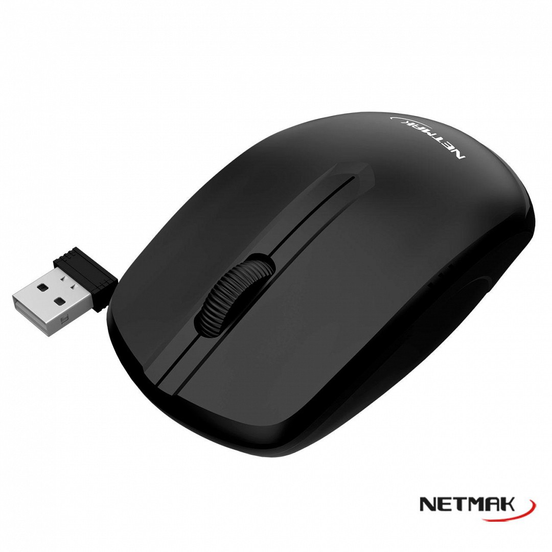 Mouse Inalambrico 684 Negro Netmak - Imagen 2