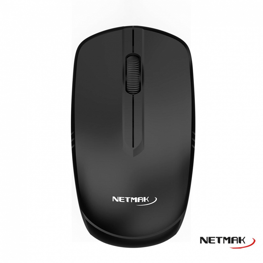 Mouse Inalambrico 684 Negro Netmak