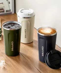 Vaso Termico 500ml Acero Inoxidable Blanco - Imagen 4