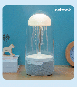 Parlante Bt Velador Meduza Netmak - Imagen 2