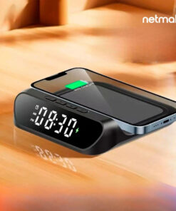 Reloj Despertador Con Carga Inalambrica 15w Rd11 Netmak - Imagen 2