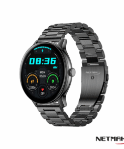 Reloj Pulsera Smartwatch Bt Elite Redondo Negro Netmak - Imagen 3
