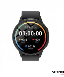Reloj Pulsera Smartwatch Bt Level Redondo Negro Netmak