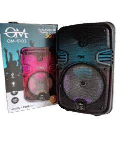 Parlante Bluetooth 360 Led 6.5" OM 6103
