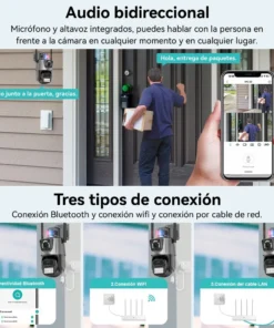 Camara de Seguridad Exterior Doble Camara v380 - Imagen 5