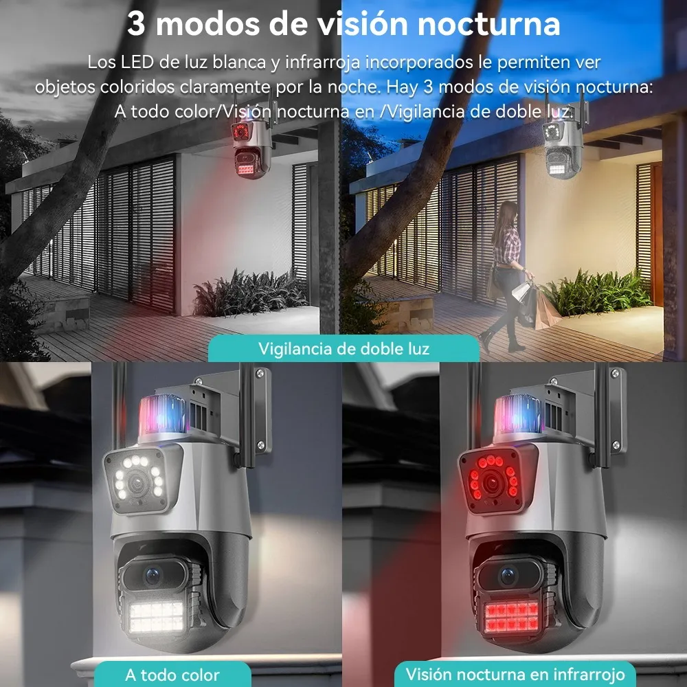 Camara de Seguridad Exterior Doble Camara v380 - Imagen 6