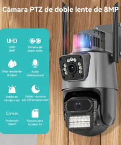 Camara de Seguridad Exterior Doble Camara v380 - Imagen 2
