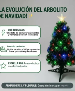 Arbol de Navidad con Luces Integradas 90 cm - Imagen 2
