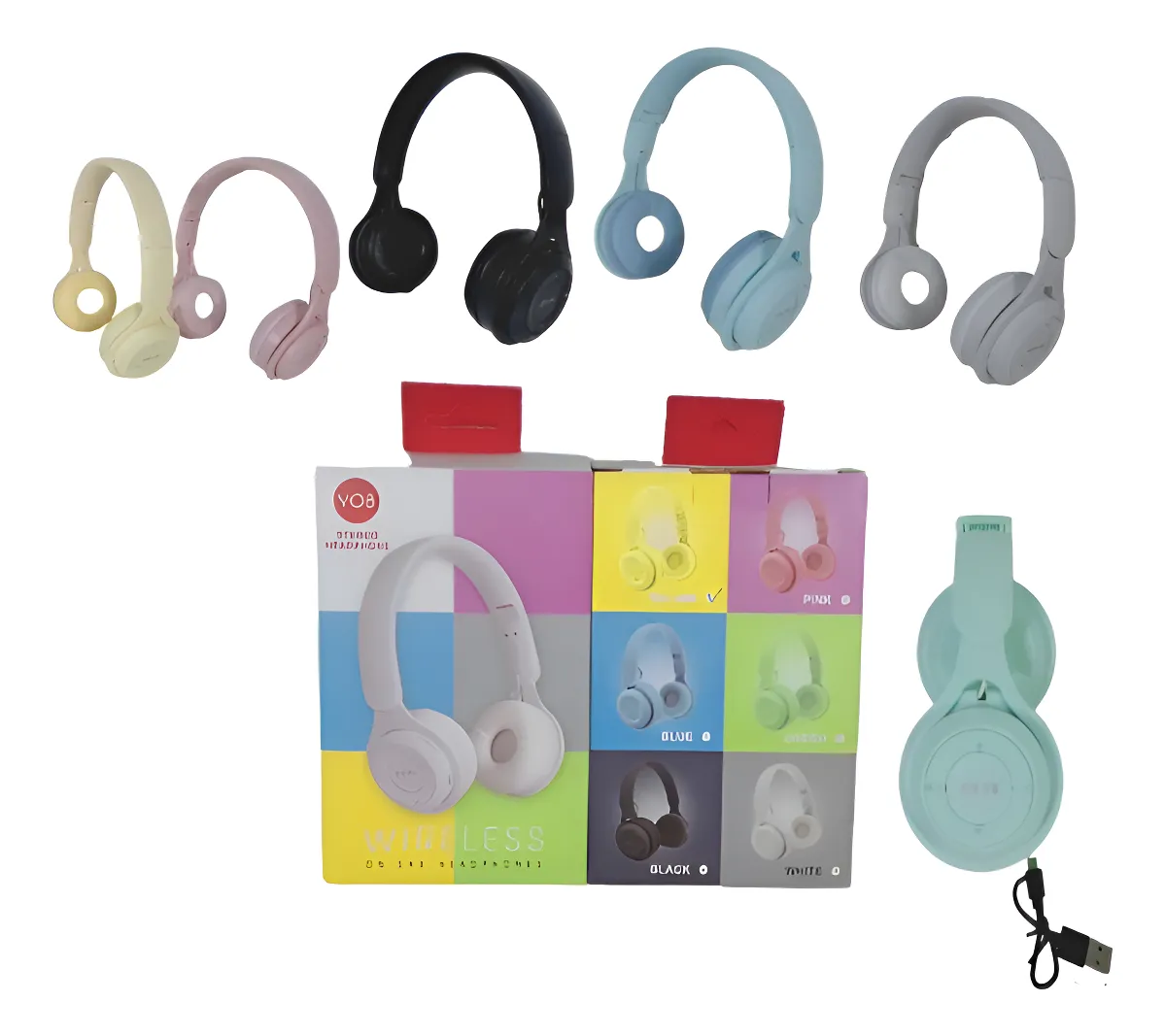 Auriculares Vincha Bluetooth Colores 16010