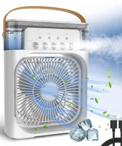 Ventilador Humidificador de Aire acondicionado Usb con Led