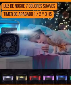 Ventilador Humidificador de Aire acondicionado Usb con Led - Imagen 5