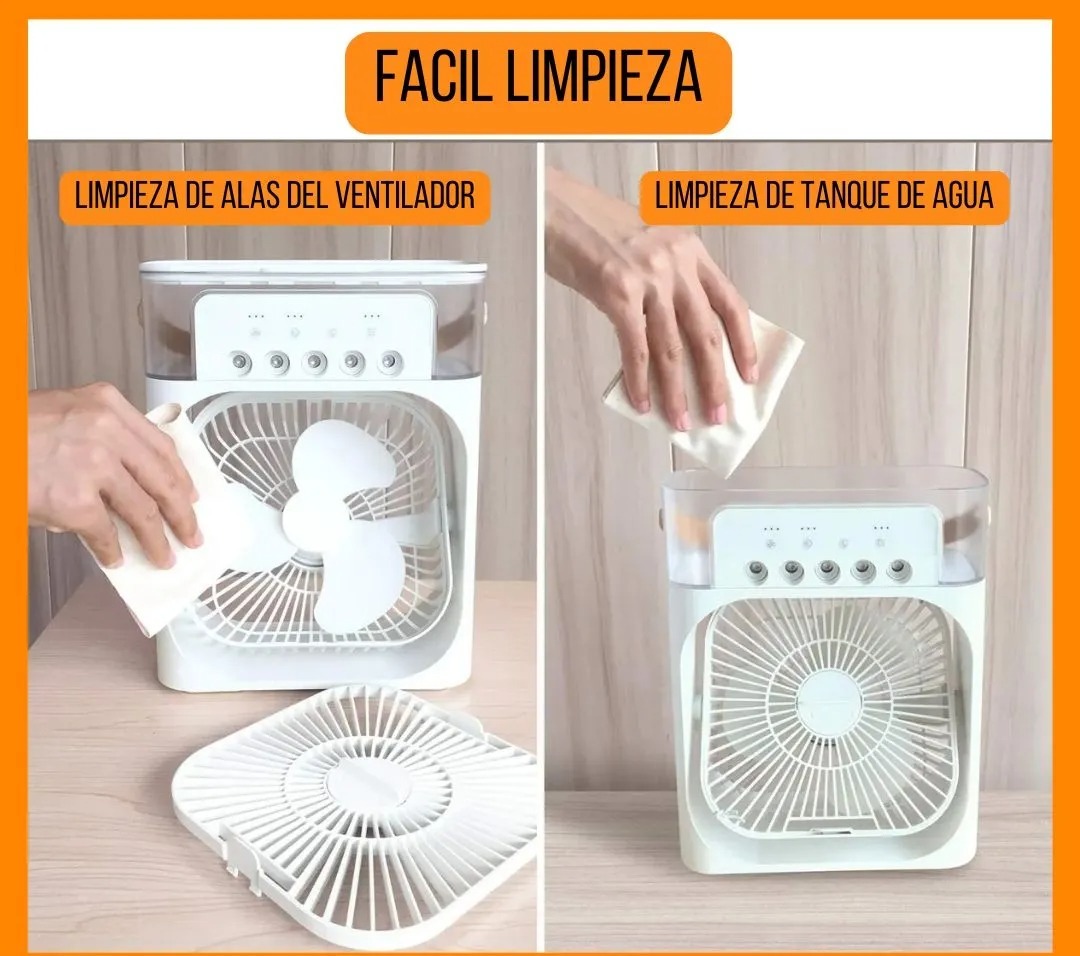 Ventilador Humidificador de Aire acondicionado Usb con Led - Imagen 4