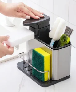 Dispenser De Detergente Con Porta Esponja